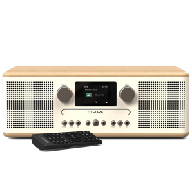 Classic C-D6 DAB+/FM Bluetooth Stereo All-In-One Music System with Remote Control, Oak