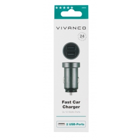Vivanco 38858 Premium Universal Dual car charger max. 4,8A,