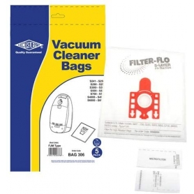 Electruepart FJM Synthetic Filter Flo Vacuum Dust Bags For Miele S246-256, S290, S300, S500, S700, S