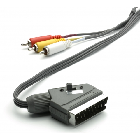 Vivanco 47502 Scart / RCA connection IN / OUT, 2m