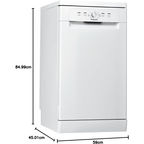 Hotpoint HSFE1B19 White Slimline 10 Place Freestanding Dishwasher