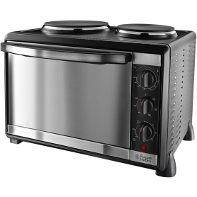 Russell Hobbs Compact 30L Electric Mini Oven with 2 Hotplates