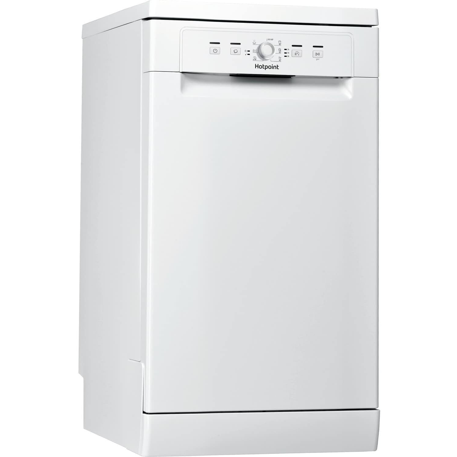Hotpoint HSFE1B19 White Slimline 10 Place Freestanding Dishwasher full image