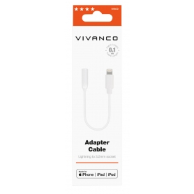 Vivanco 61809 Lightning Audio Adapter, 10cm