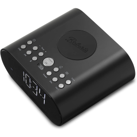 Roberts ORTUSCHARGED-BLK DAB Alarm Clock Radio with Wireless Smartphone Charging - Black - 5