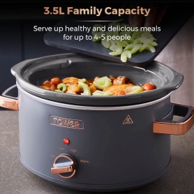 Tower T16042GRY Cavaletto 3.5 Litre Slow Cooker - 1