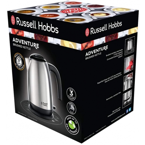 Russell Hobbs 23910 Adventure Brushed Stainless Steel Kettle