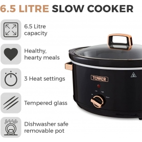 Tower T16019RG 6.5l Slow Cooker - 1