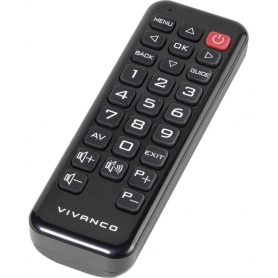 Vivanco Simple Basic Easy Panasonic Only TV Remote Control Zapper | Suitable For Elderly | Less Butt - 1