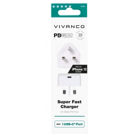 Vivanco 62402 PD 3.0 Super Fast Charger USB-Type-C™ Mains Charger 20W