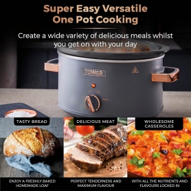 Tower T16042GRY Cavaletto 3.5 Litre Slow Cooker - 3