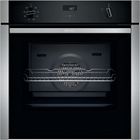 NEFF B4ACF1AN0B N50 Single Oven with Slide & Hide and Circotherm, Stainless Steel - 0