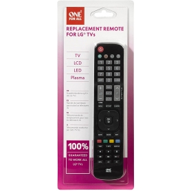 One For All LG TV Replacement remote – Works with ALL LG televisions (LED,LCD,Plasma)