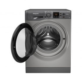 Hotpoint NSWF945CGGUKN Graphite 9kg Freestanding Washing Machine - 1