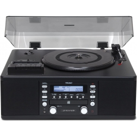 Teac LP-R550USB USB/CD Recorder with Cassette and Turntable, Black
