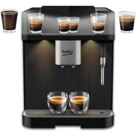 Beko CaffeExperto Bean to Cup Coffee Espresso Machine CEG7302B | Black | Colour Touch Screen Display - 1