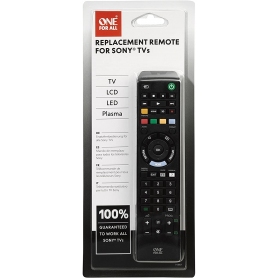 One For All Sony TV Replacement remote – Works with ALL Sony televisions (LED,LCD,Plasma)