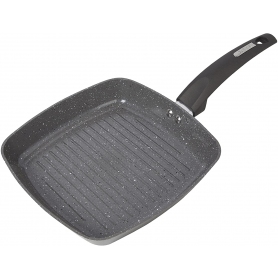 Tower Cerastone Forged Aluminium Grill Pan with Easy Clean Non-Stick Ceramic Coating, 25 cm - Graphi