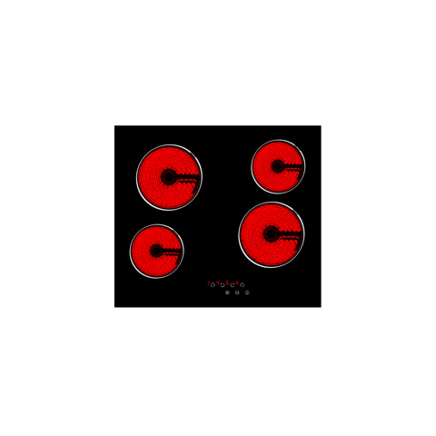 Culina UBTCC60F 60cm 4 Zone Ceramic Hob in Black Glass Touch Control