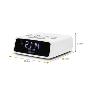 Roberts Ortus DAB Digital Alarm Clock in White