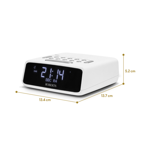 Roberts Ortus DAB Digital Alarm Clock in White