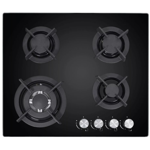 CATA UBGHJ607 60cm Gas On Glass Gas Hob - Black