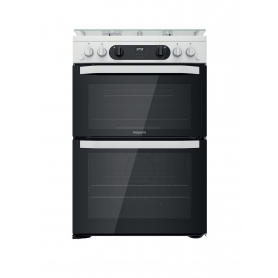 Hotpoint HDM67G0CCW/UK Gas Cooker - White - 0