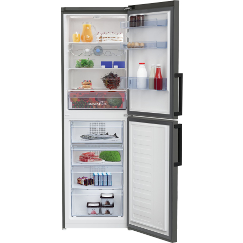 Beko CRFP3691VG 60X191cm Freestanding Frost Free Fridge Freezer With Harvestfreshâ„¢ - Graphite