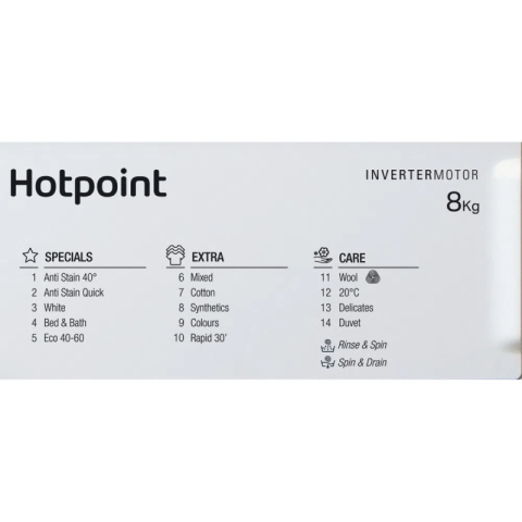 Hotpoint BIWMHG81485UK Integrated 8kg Washing Machine