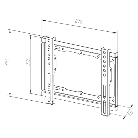 TTAP TTD404F Slim fixed TV bracket