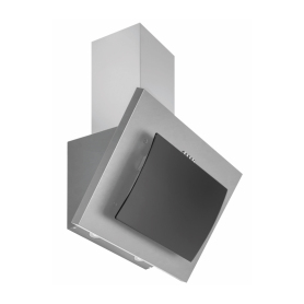Culina UBLCHH60SS 60cm Angled Chimney Hood - Black/Stainless Steel - 0