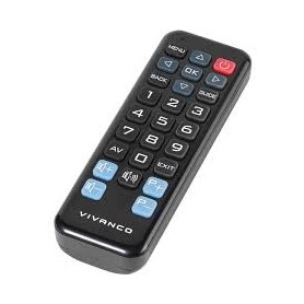 Vivanco Simple Basic Easy Samsung Only TV Remote Control Zapper | Suitable For Elderly | Less Button - 1
