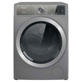 Hotpoint GentlePower H8W946SBUK 9kg Washing Machine with 1400 rpm - Silver - A Rated - 0