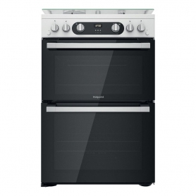 Hotpoint HD67G02CCW/UK 60cm Gas Cooker - White