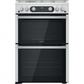 Hotpoint HDM67G0C2CX/UK Gas Cooker - Silver - A/A Rated