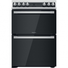 Hotpoint HDT67V9H2CW Ceramic Electric Cooker with Double Oven
