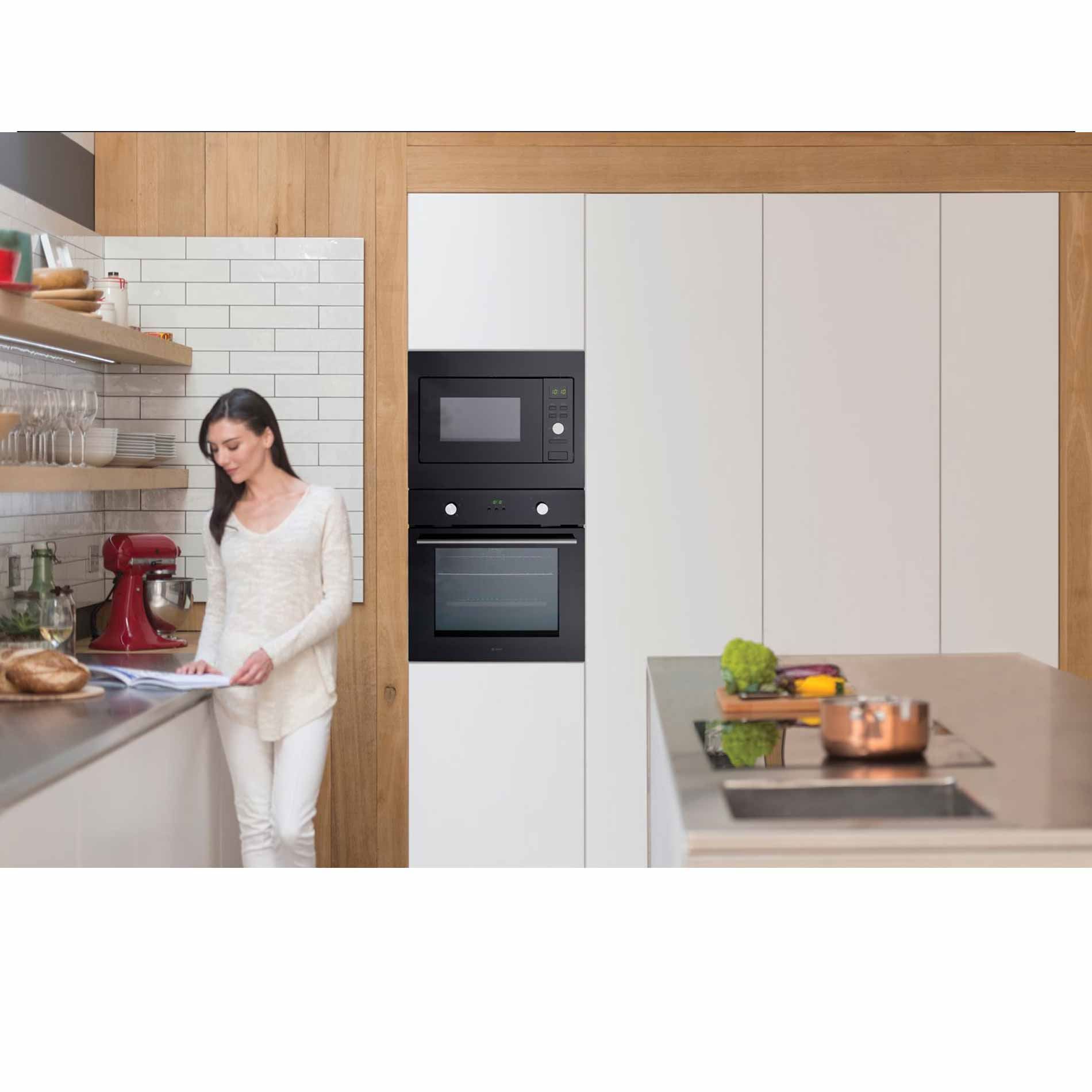 Caple CM123BK Built-In Microwave & Grill - Black Glass thumbnail image