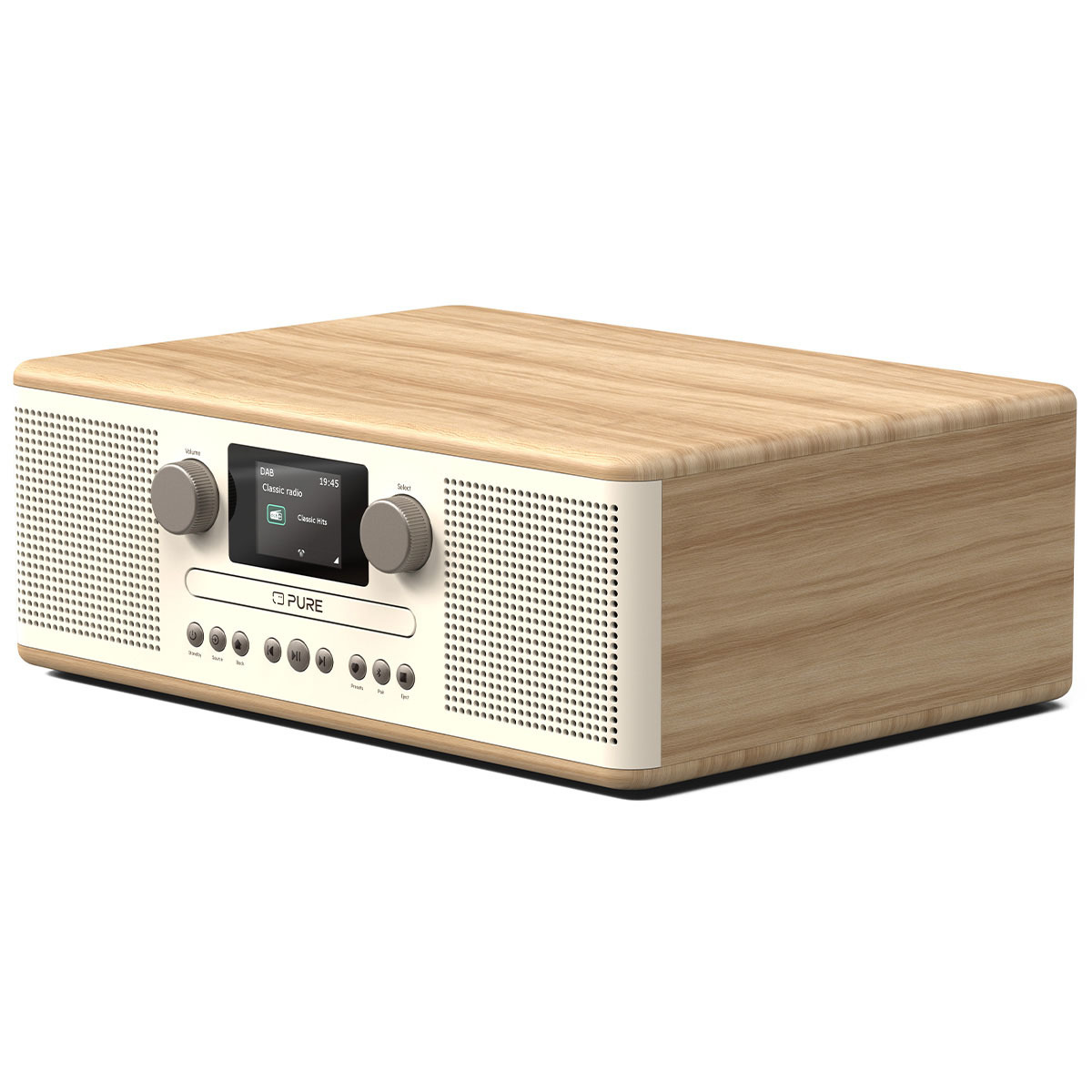 Classic C-D6 DAB+/FM Bluetooth Stereo All-In-One Music System with Remote Control, Oak thumbnail image