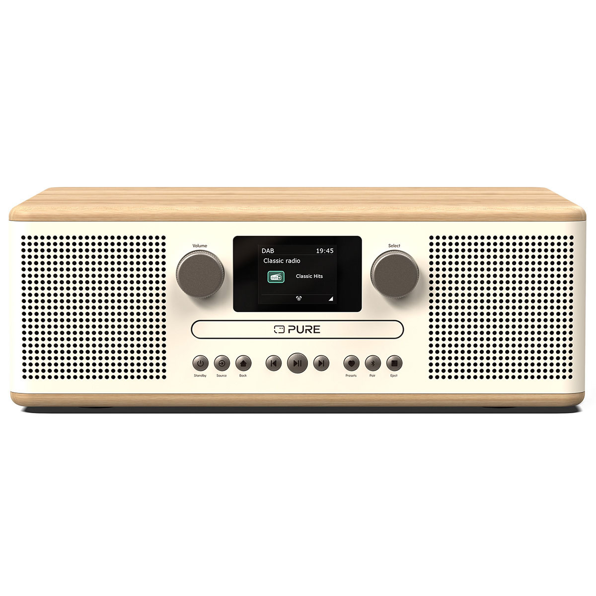 Classic C-D6 DAB+/FM Bluetooth Stereo All-In-One Music System with Remote Control, Oak thumbnail image