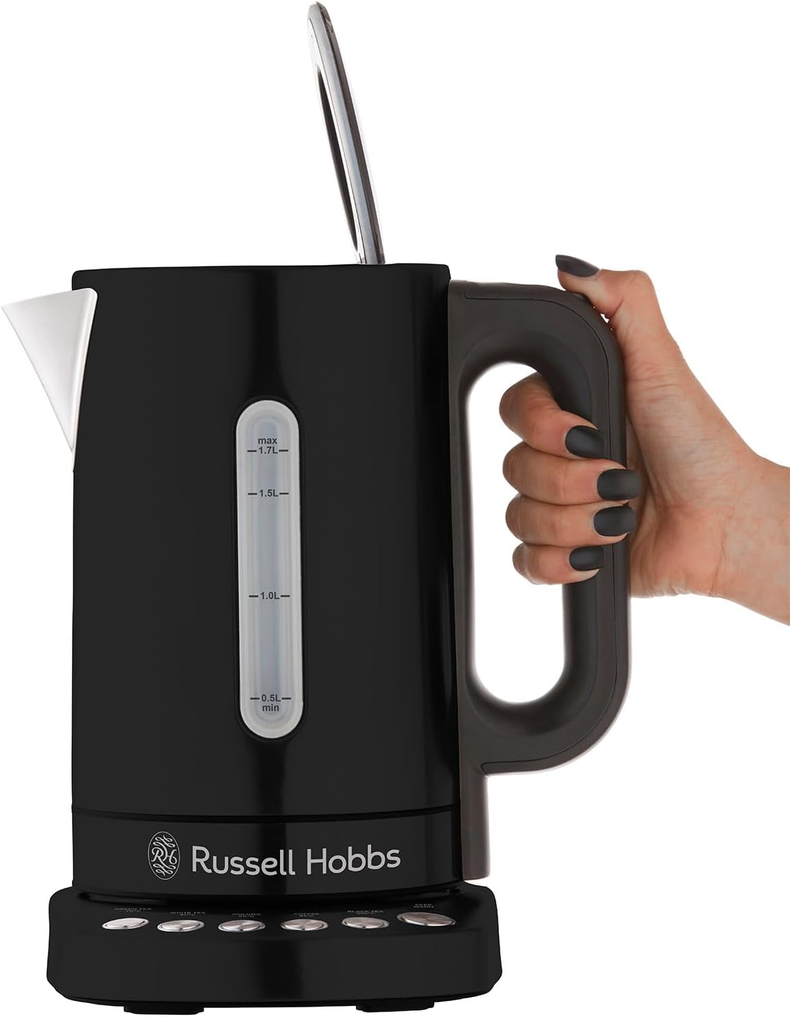 Russell Hobbs Electric kettle 1.7L Addison Kettle Matte Black 27730 thumbnail image