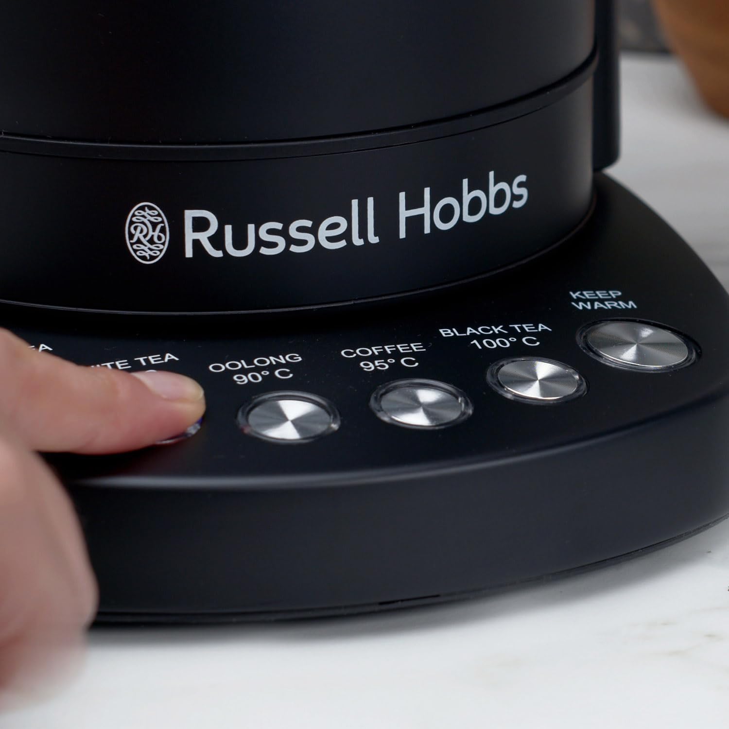 Russell Hobbs Electric kettle 1.7L Addison Kettle Matte Black 27730 thumbnail image