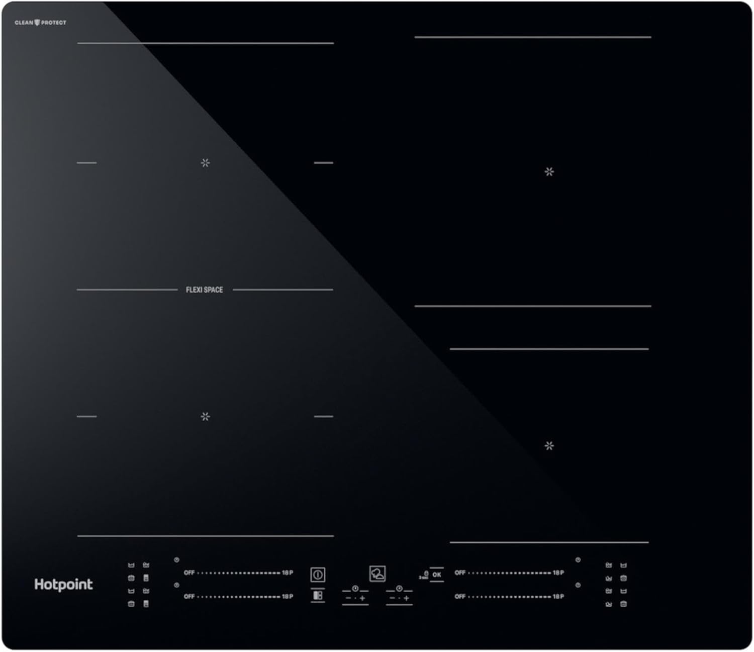 Hotpoint CleanProtect TS3560FCPNE 60cm Induction Hob - Black thumbnail image