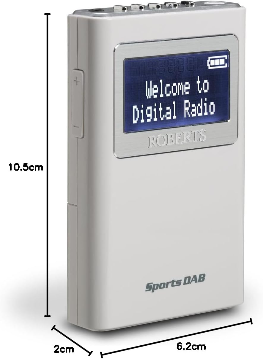 Roberts Sports DAB5 Portable DAB Radio DAB/DAB+ and FM â€“ Pocket-sized Personal Radio thumbnail image