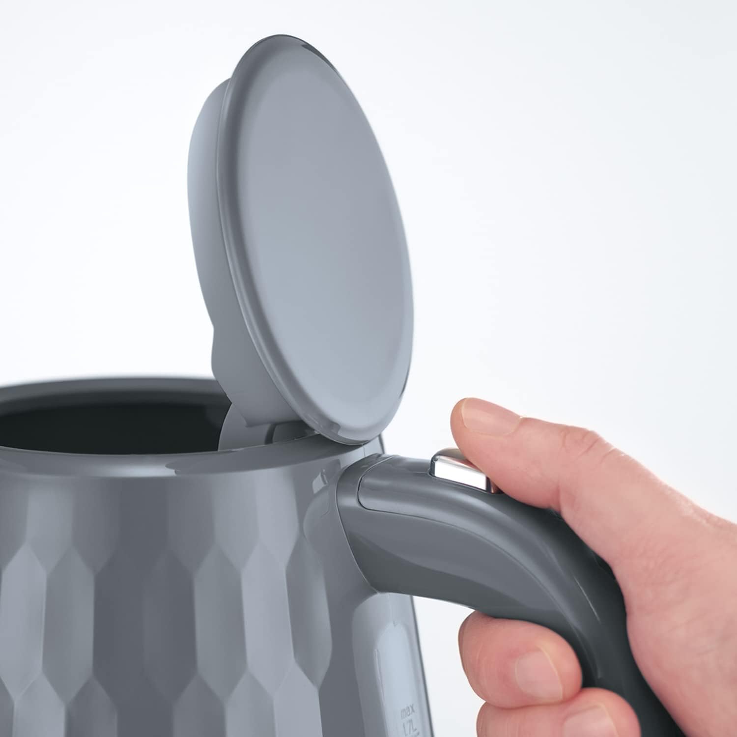 Russell Hobbs 26053 Honeycomb Grey Plastic Kettle thumbnail image