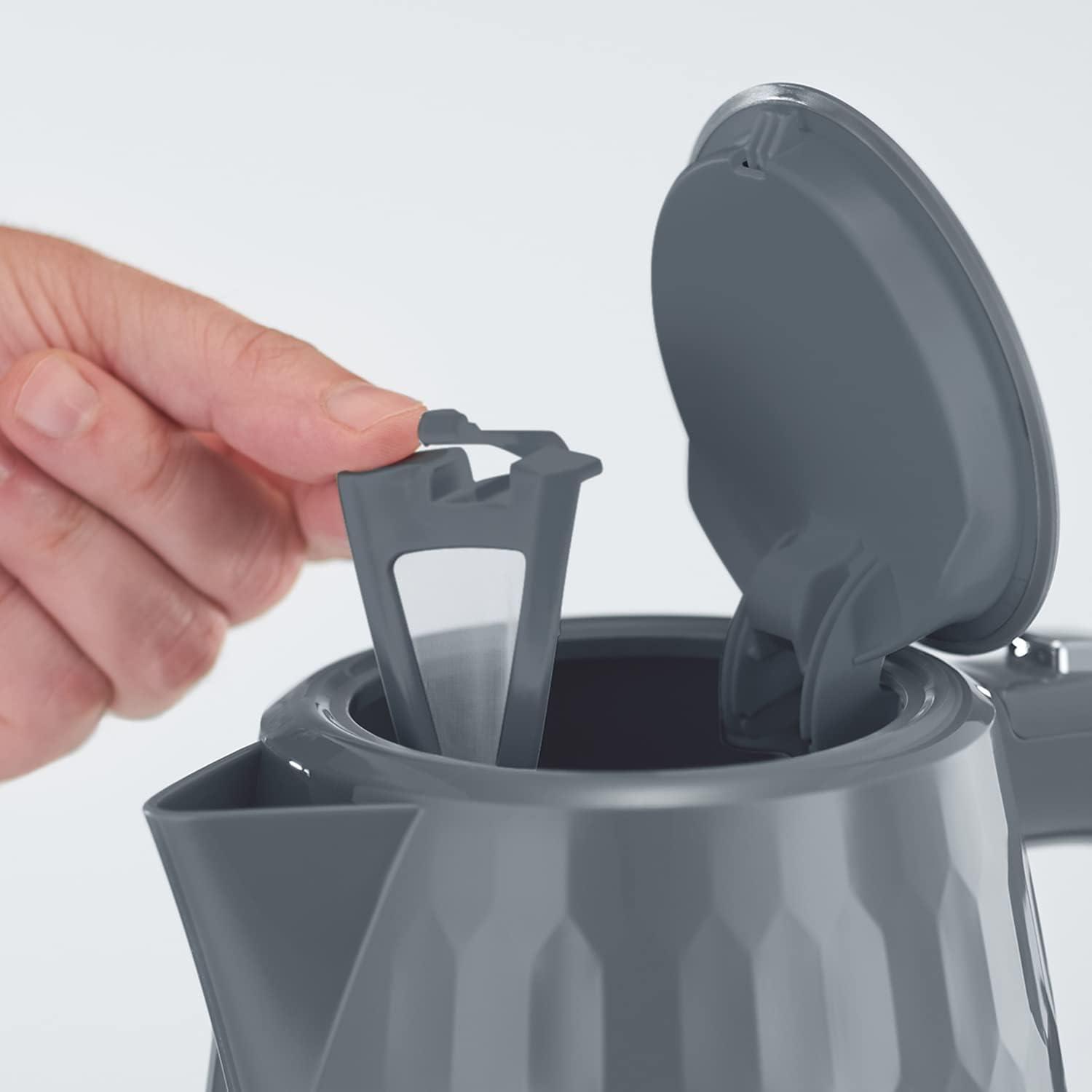 Russell Hobbs 26053 Honeycomb Grey Plastic Kettle thumbnail image
