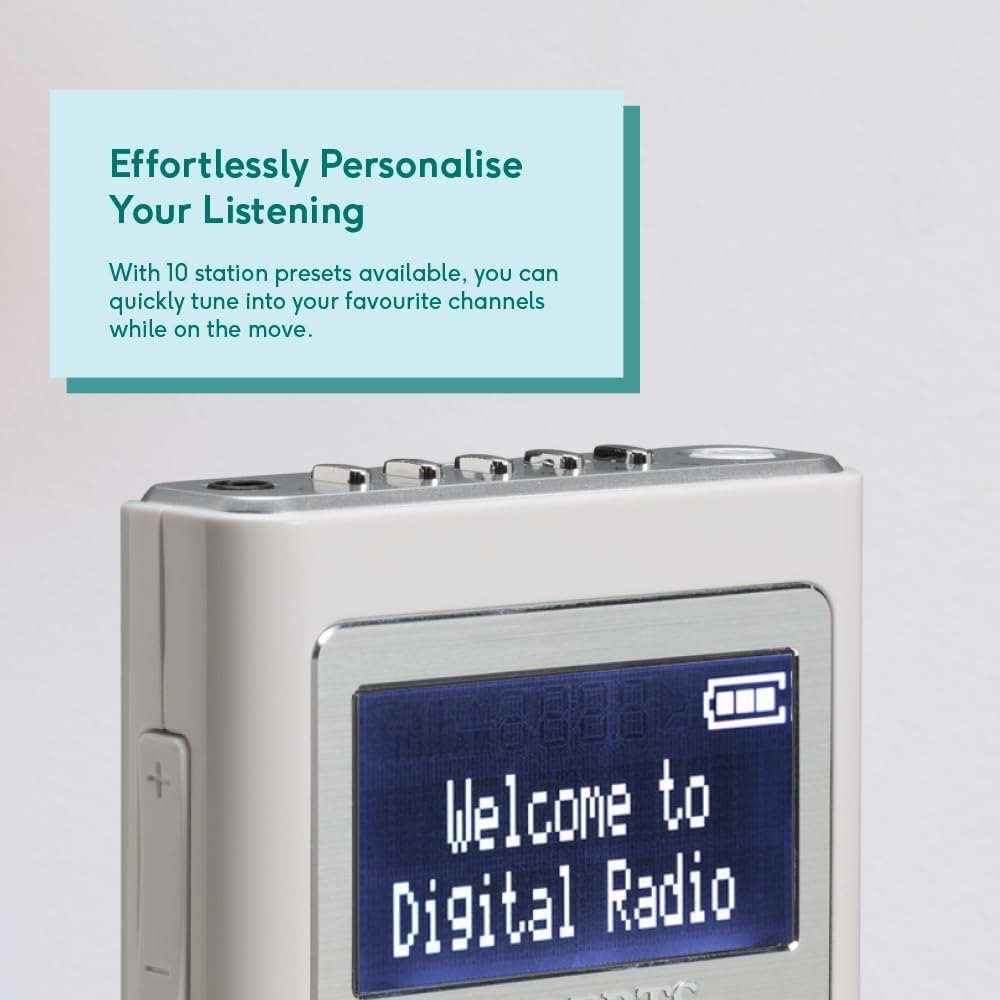 Roberts Sports DAB5 Portable DAB Radio DAB/DAB+ and FM â€“ Pocket-sized Personal Radio thumbnail image