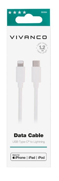 Vivanco 60084 USB Type-C to Lighting Made For Apple thumbnail image