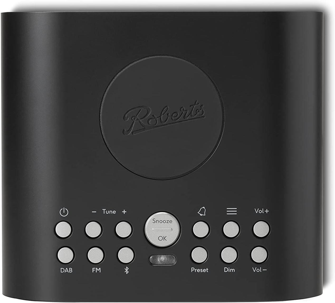 Roberts ORTUSCHARGED-BLK DAB Alarm Clock Radio with Wireless Smartphone Charging - Black thumbnail image