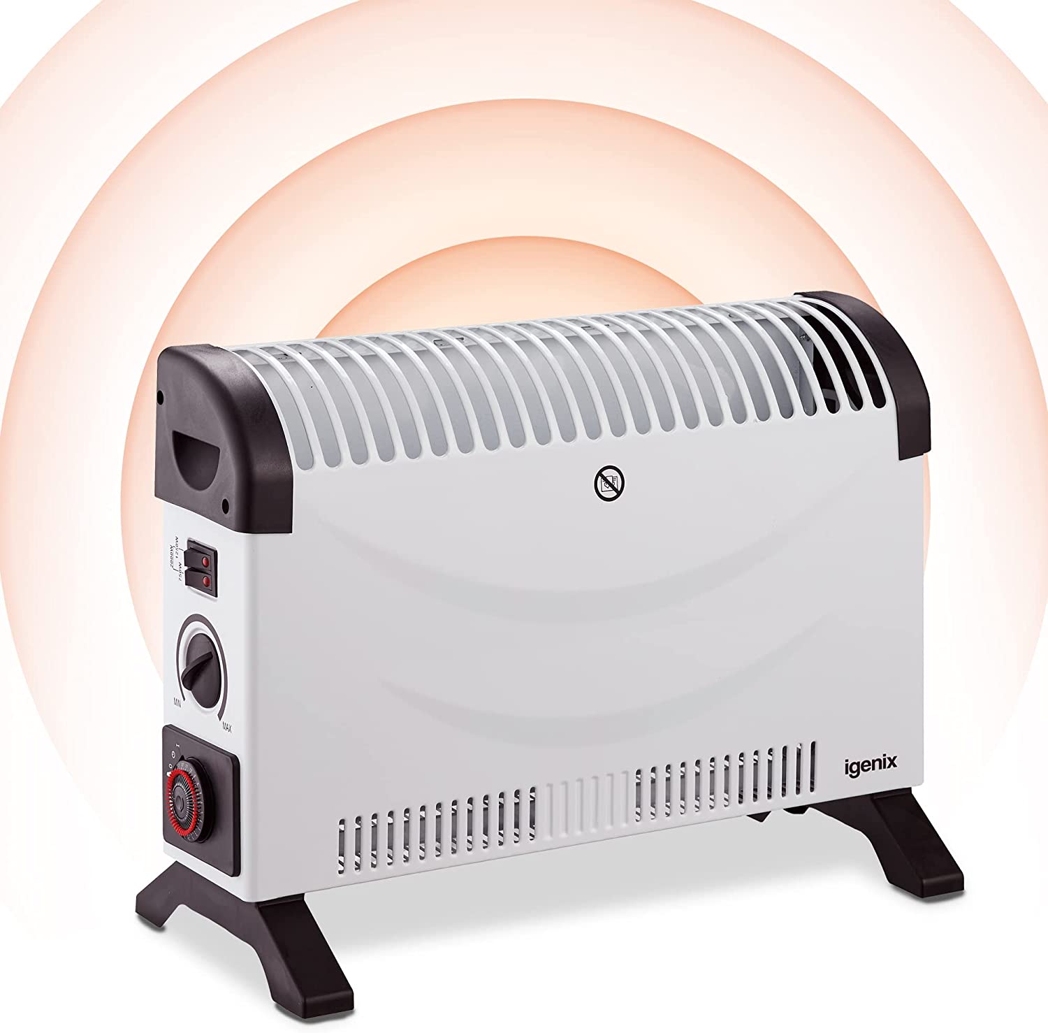 Igenix IG5250 Portable Electric Convector Heater with Adjustable Thermostat and 24 Hour Timer thumbnail image