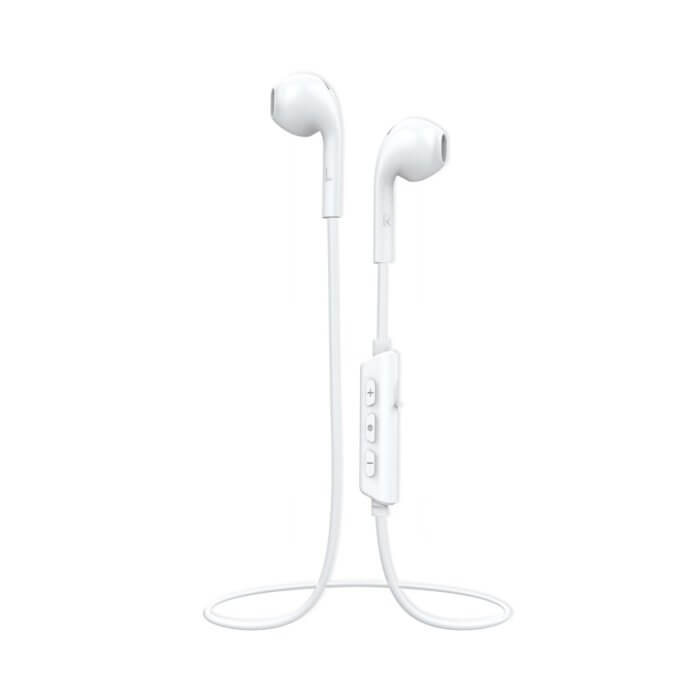 Vivanco 61736 BluetoothÂ® In-Ear Headset, Eggshape Design - White thumbnail image
